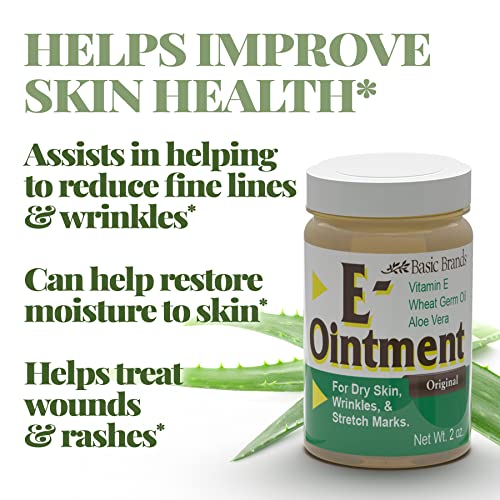 Basic Brands - Vitamin E Ointment - 2oz - Moisture Enhancing - Can Help Reduce Appearance of Scars, Stretch Marks, Fine Lines & Wrinkles - 2-Pack - Image 6