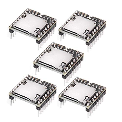 diymore 5pcs Mini MP3 Player Audio Voice Module Mini-YX5200 TF Card U Disk