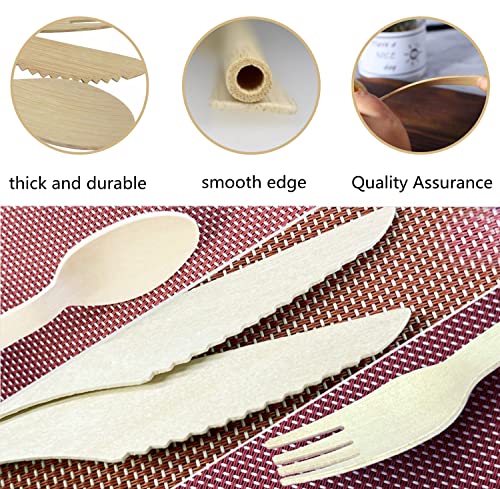 Guofa GUOFA-11 Bamboo Utensils - Disposable Bamboo Forks thumb #3