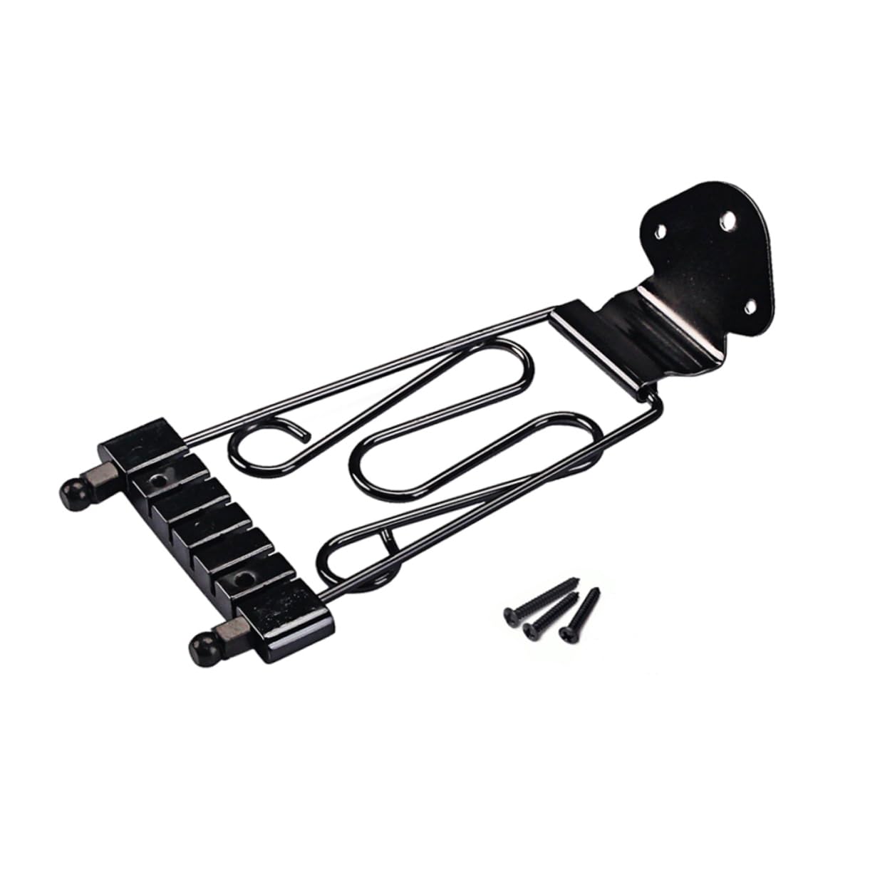 Abaodam Adjustable Guitar Tailpiece Sturdy Bridge for String Guitar Easy Installation Replacement for Archtop Guitar Parts