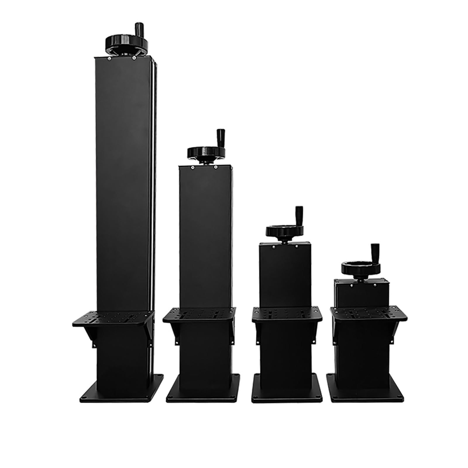 Plataforma de elevación Z-Axis para experimentos ópticos, carrera ajustable con columna de tornillo tipo T de aleación de aluminio, deslizamiento de desplazamiento de 45 cm para aplicaciones de