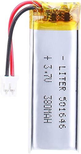 Liter energybattery Batería recargable del polímero de iones de litio de la batería 380mAh de 3.7V Lipo 501646 batería de iones de litio con el