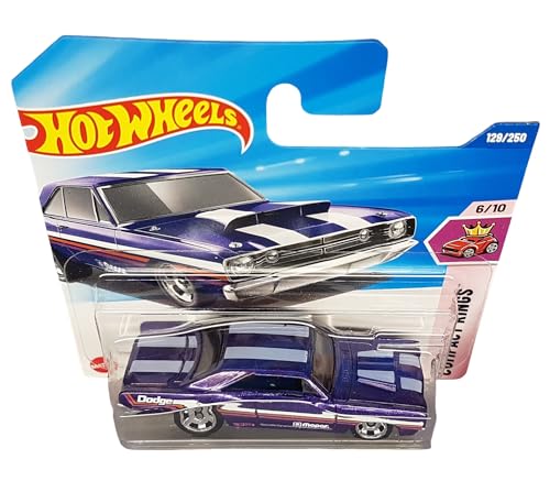 Image of Hot Wheels 1:64 68 Dodge Dart Compact Kings Die-Cast Vehicle for 3 Years & Above 129 /250 (Purple)