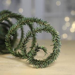 36 Ft Bendable Mini Pine Roping Garland – Thin Fake Christmas Greenery