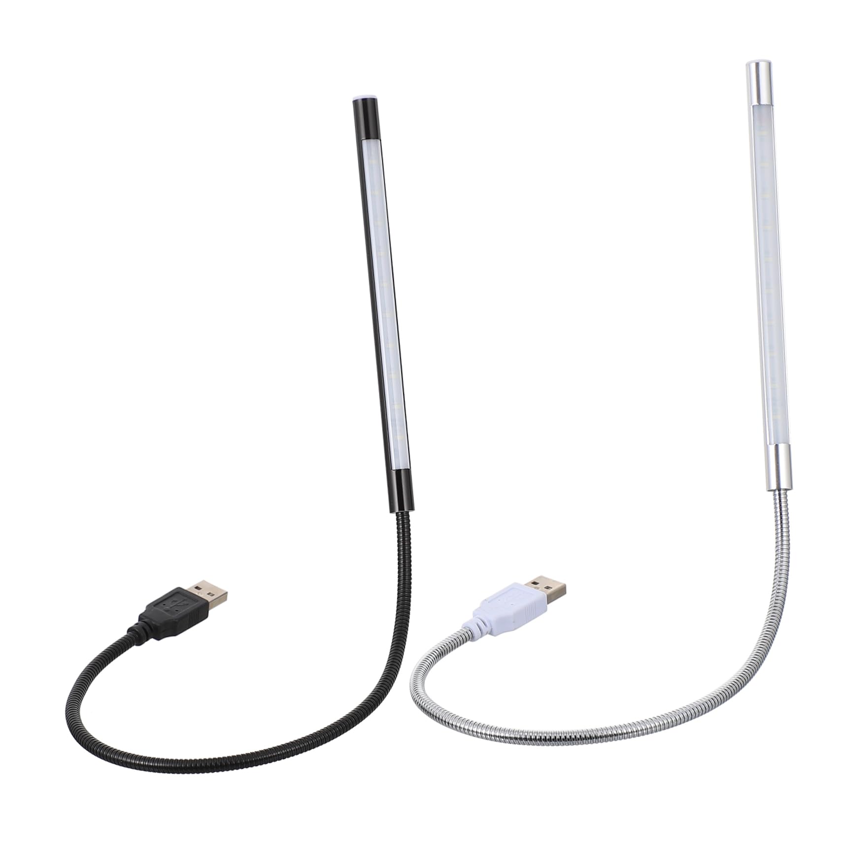 WOONEKY 2pcs Dimmable Led Reading Light for Night Stand Desk Lamp USB Gooseneck Bed Reading Lamp