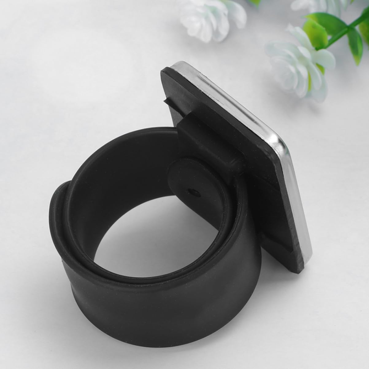 2 Stück Magnetisches Silikon Klatscharmband Nadelkissen für Friseure und Nähen Robustes Eisenarmband mit Handgelenksschlaufe Salon und Nagelstudiozubehör