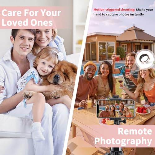 Image of Smart Ring for Women and Men - IP68 Waterproof Health Tracker Ring with Heart Rate, Step Counting, Sleep Monitoring, No Subscription Fee for iPhone /Android, Enamel Rose Gold 7#