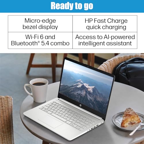 HP Laptop 14 pulgadas Intel Celeron N150 4GB RAM 128GB SSD miniatura 5