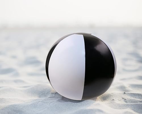 Miniatura 4 de PENTA ANGEL Pelotas de playa 2 piezas de 12 pulgadas inflablesinflables clásicas de color arco iris de verano, piscina, fiesta, juguetes de agua