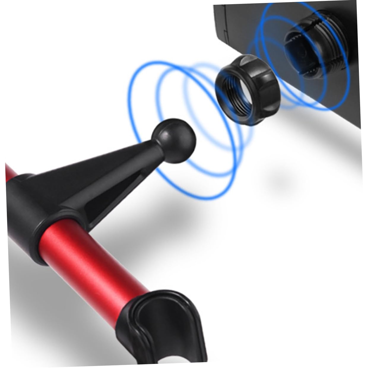 QUMIIRITY 1pc Car Headrest Bracket for Phone Back Seat Holder Stable Car Rear Pillow Support for Smartphones Easy Installation Red Design