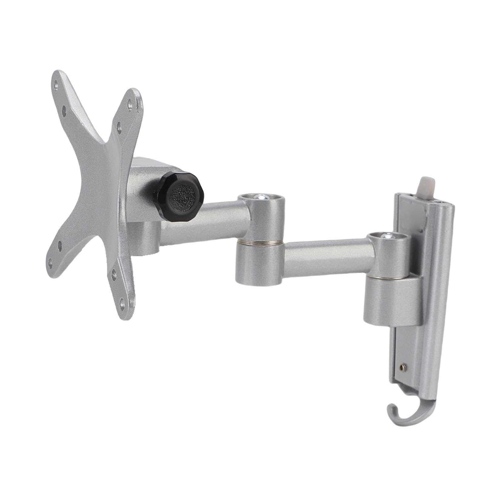 Generic Ramię Wyświetlacza ze Stopu Aluminium Stabilny Telewizor Montowany na ścianie Duży Ekran Full Motion 30 Cali do Domowego Biura w Kolorze Srebrnoszarym