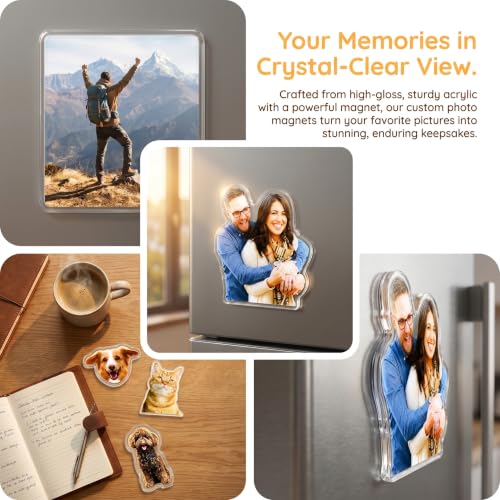 Imán de Foto Personalizado de Acrílico para Refrigerador miniatura 4