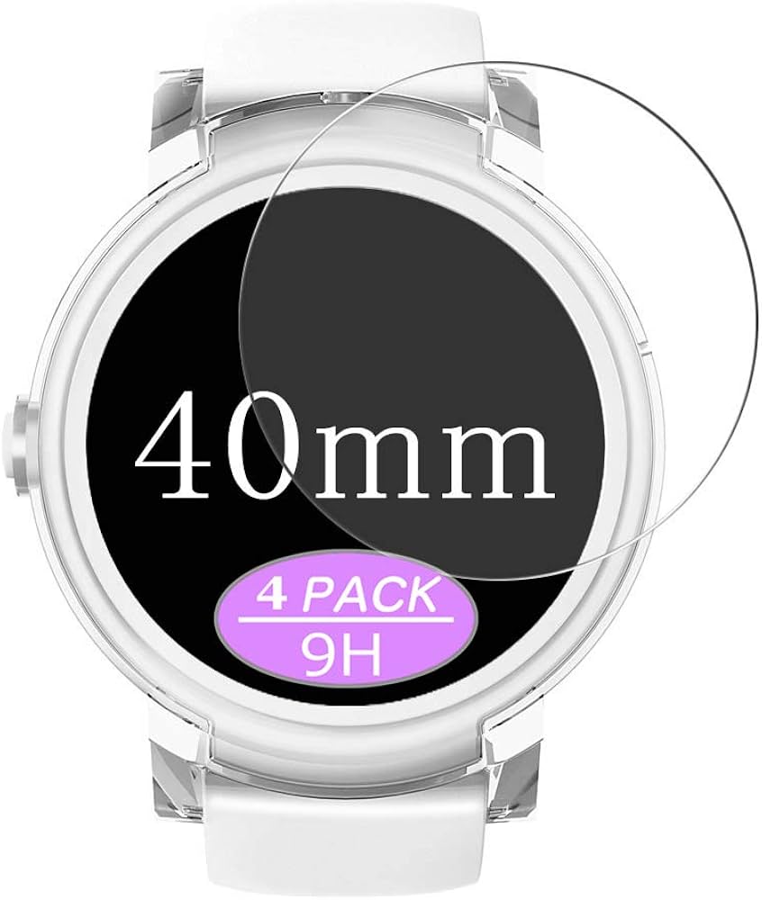 直径 40mm 円【時計用9Hガラスフィルム】 Amazon | 4枚 VacFun 直径 40mm 40 ミリ ミリメートル mm 腕時計 円型