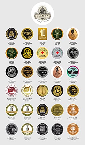 Ellora Farms, Certified Pdo Extra Virgin Olive Oil, Single Estate, Single Origin, Single Variety, Cold Press & Traceable Olive Oil, Born In Crete, Greece, Kosher, 1 Lt Tin (33.8 Oz.) #TOP1