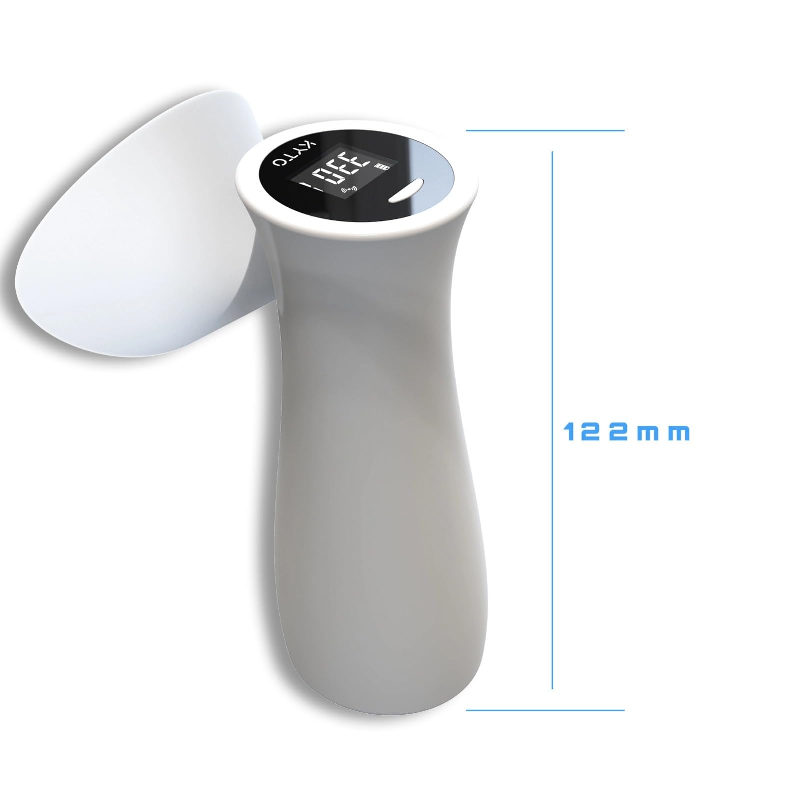 Spiromètre portable numérique pour test de la fonction pulmonaire pour l'asthme et la BPCO, comprend 7 embouts buccaux jetables