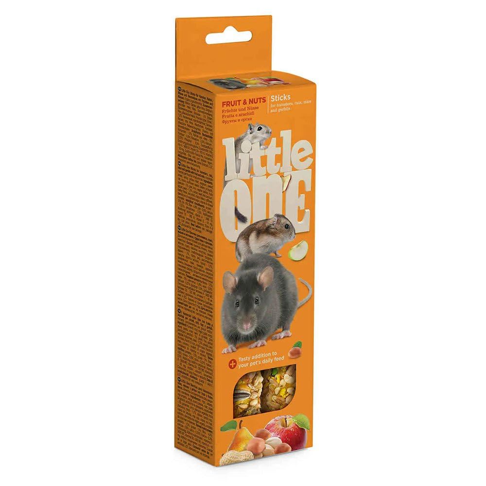 LITTLEONE Sticks Frucht Hamster Mäuse 8 x 120 g
