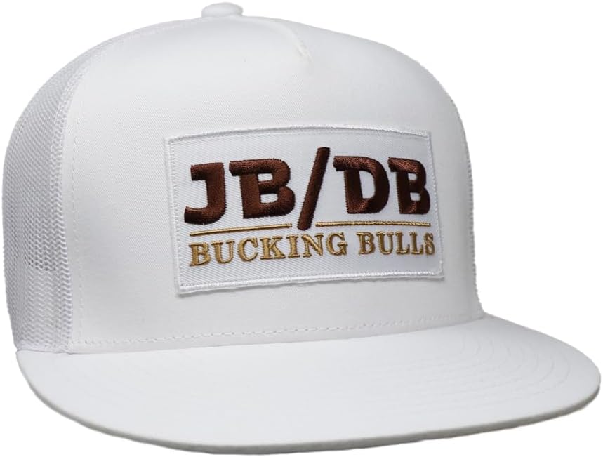Rodeo Time Dale Brisby JB Mauney JB/DB Bucking Bulls Adjustable Snapback Trucker Hat, Vintage Western Baseball Cap, One Size