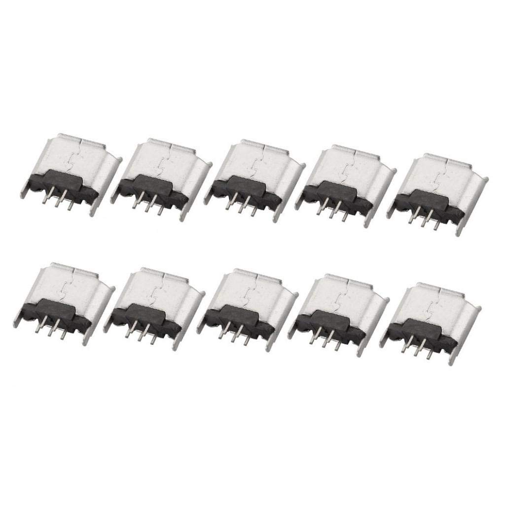 30 Pezzi Connettori Micro USB Tipo B Femmina 90° - Per Saldatura PCB, 5 Pin - Foto 4