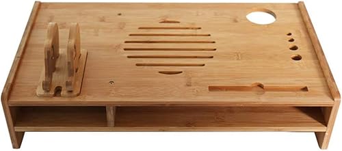 Miniatura 1 de HNBBF Soporte de madera maciza mesa de café muebles de aspecto de madera con forma para sala de estar muebles pequeños plegables