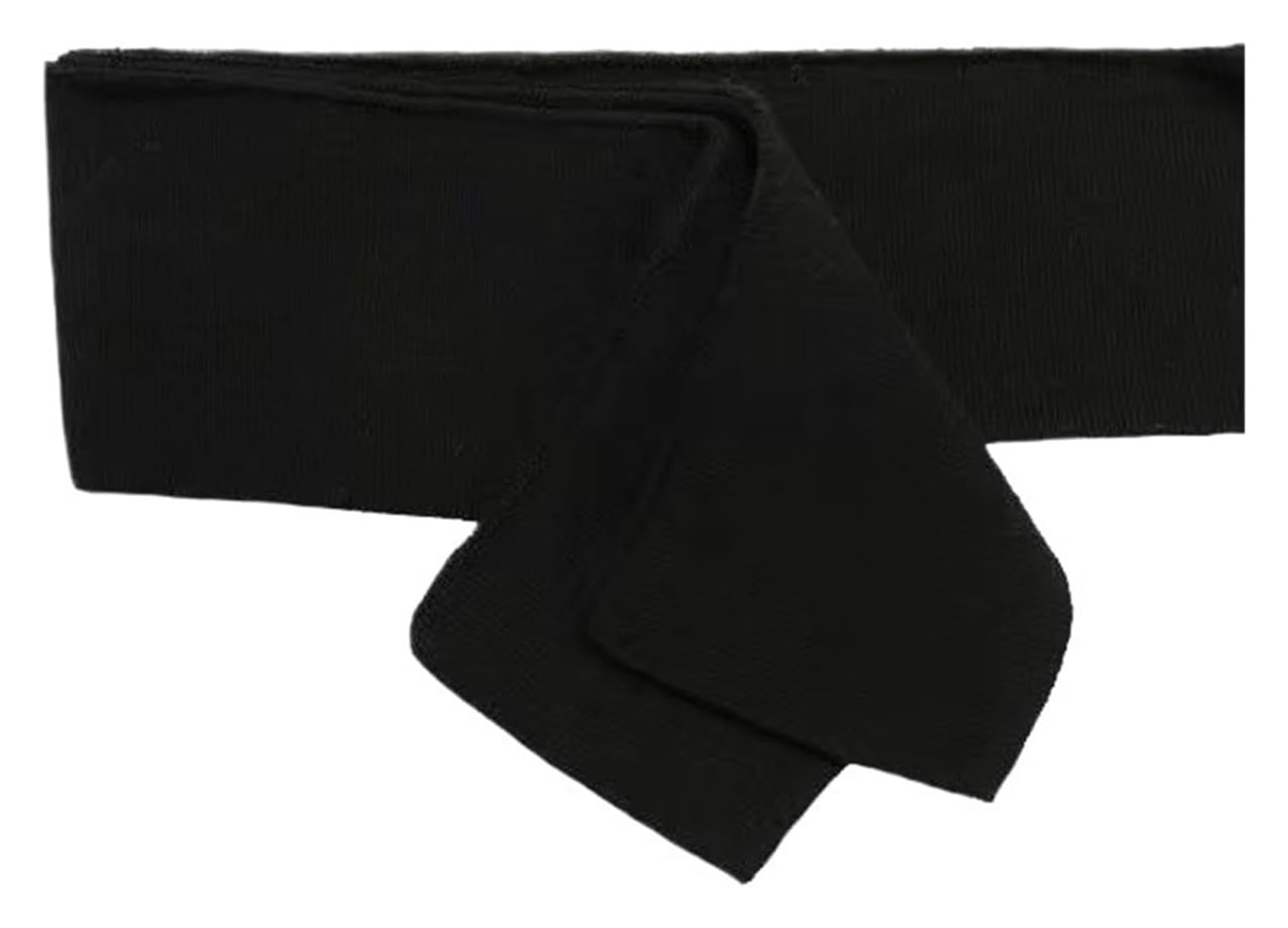 Rib Knit Cuff, Elastic Ribbed Cuffs Neckline Multicolor 86x6cm Pure Cotton Knit Fabric(Black)