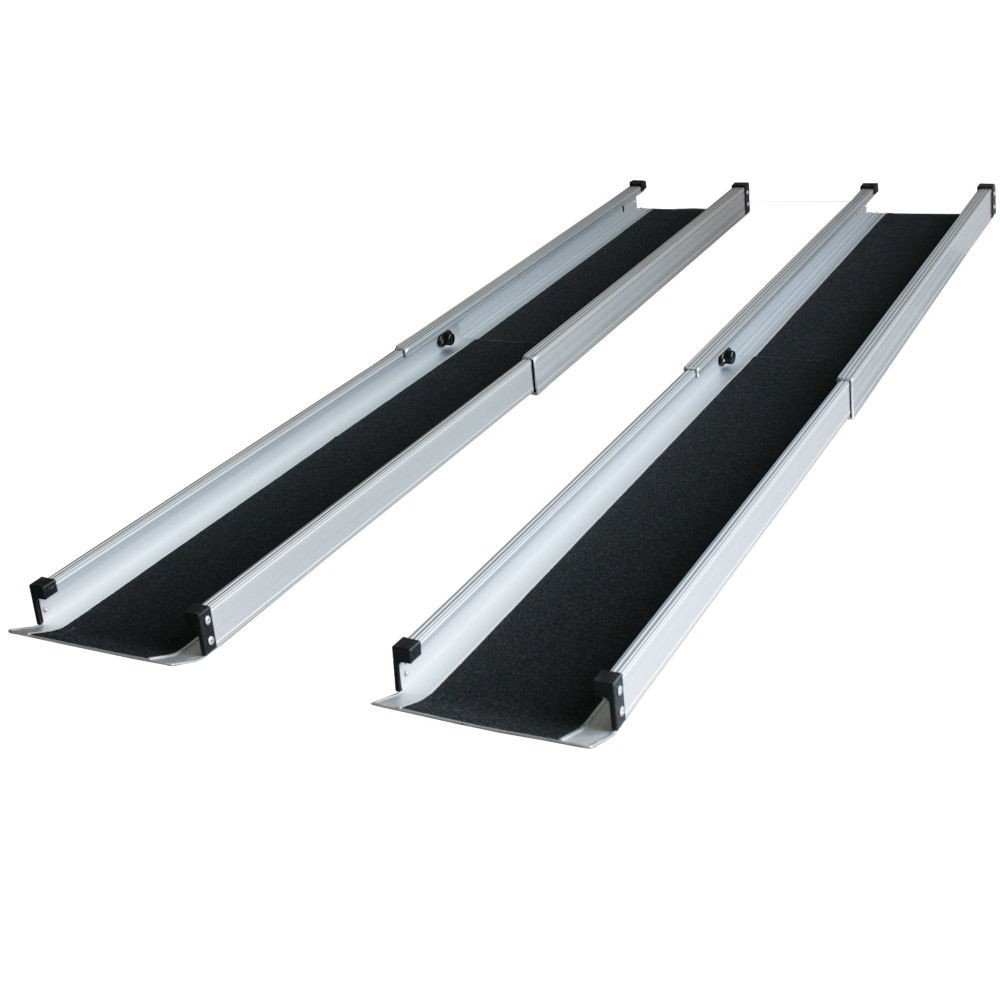 Aluminio Rampa silla aluminio Rampa Plegable Rampa telescópica (122 cm