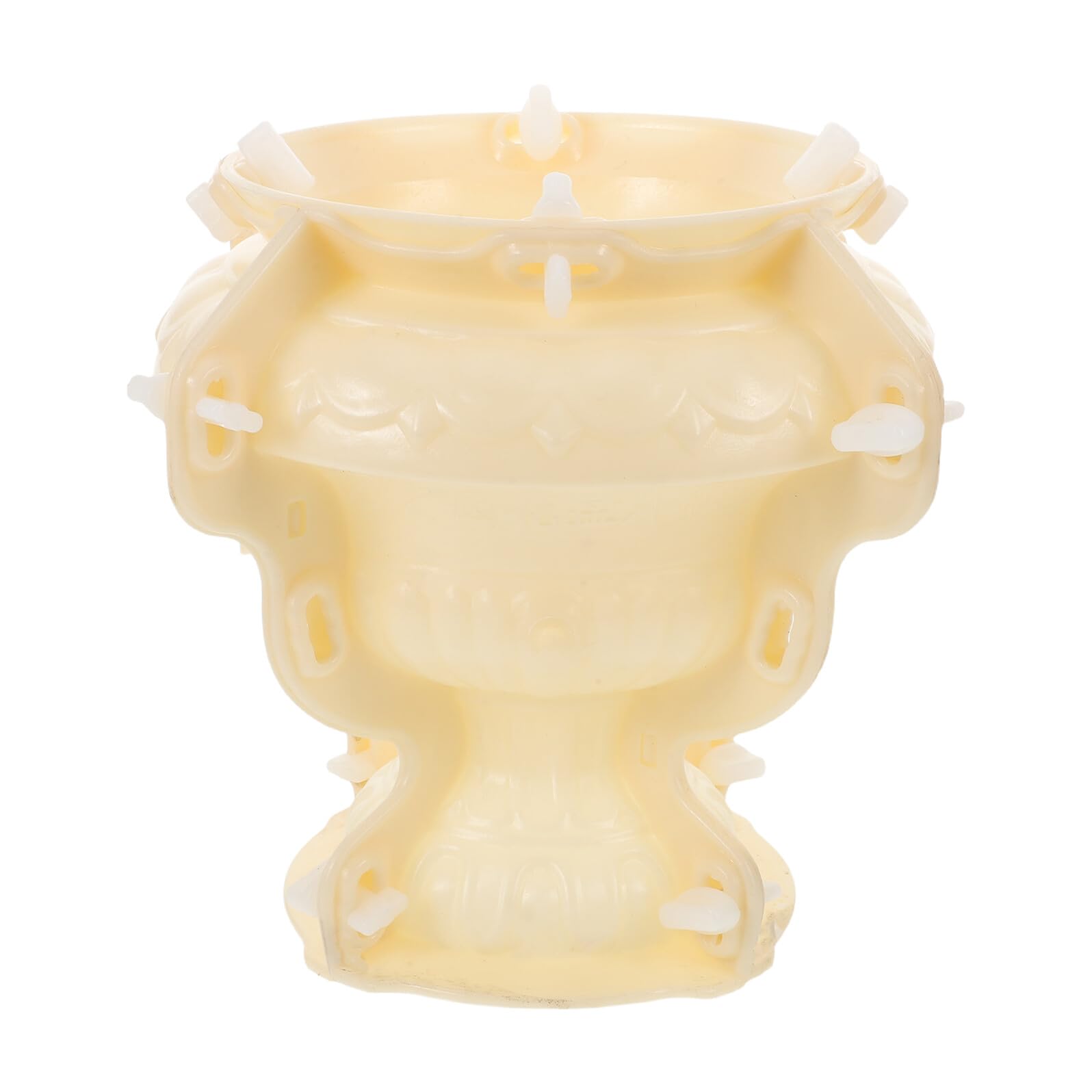 Molde Redondo para Macetas de Hormigón 22 Cm, Plástico Grueso Reutilizable, Molde para Jardineras Pequeñas y Bonsáis, Adecuado para Jardinería Exterior E Interior