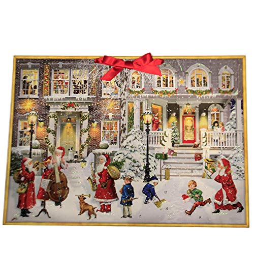 Christmas Music in The Street Advent Paper Calendar German Musical Illustration 94787