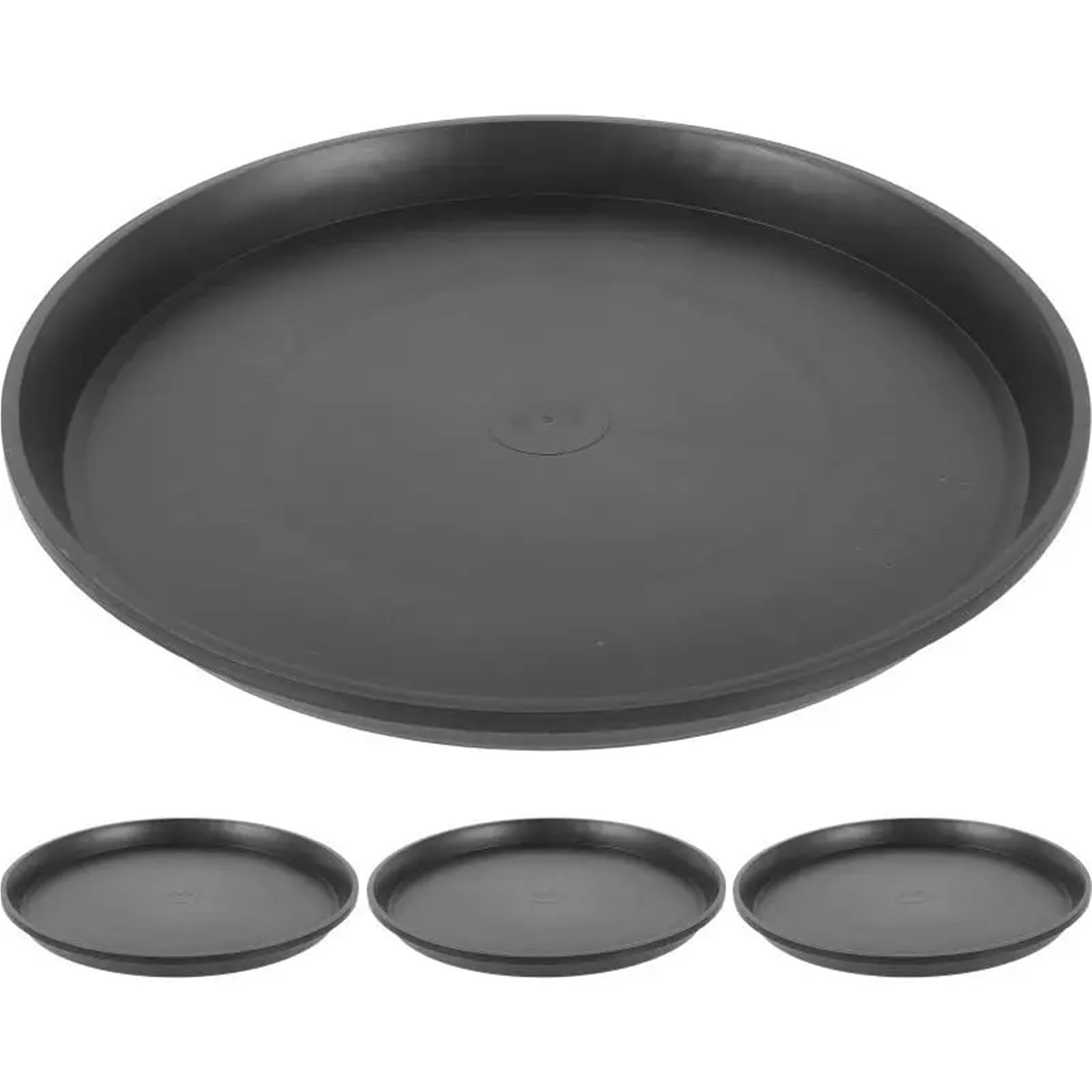 Bandeja para Plantas Platos for Plantas, platillos for Interiores, Forma Redonda, bandejas for Plantas, platillos Grandes for atrapar Platos al Aire Libre, 4 Uds. para Plantas,Macetas