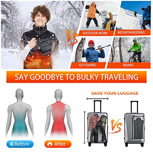 Buy Heated Vest, Power Bank Powered Adjustable Lightweight Heated Vest