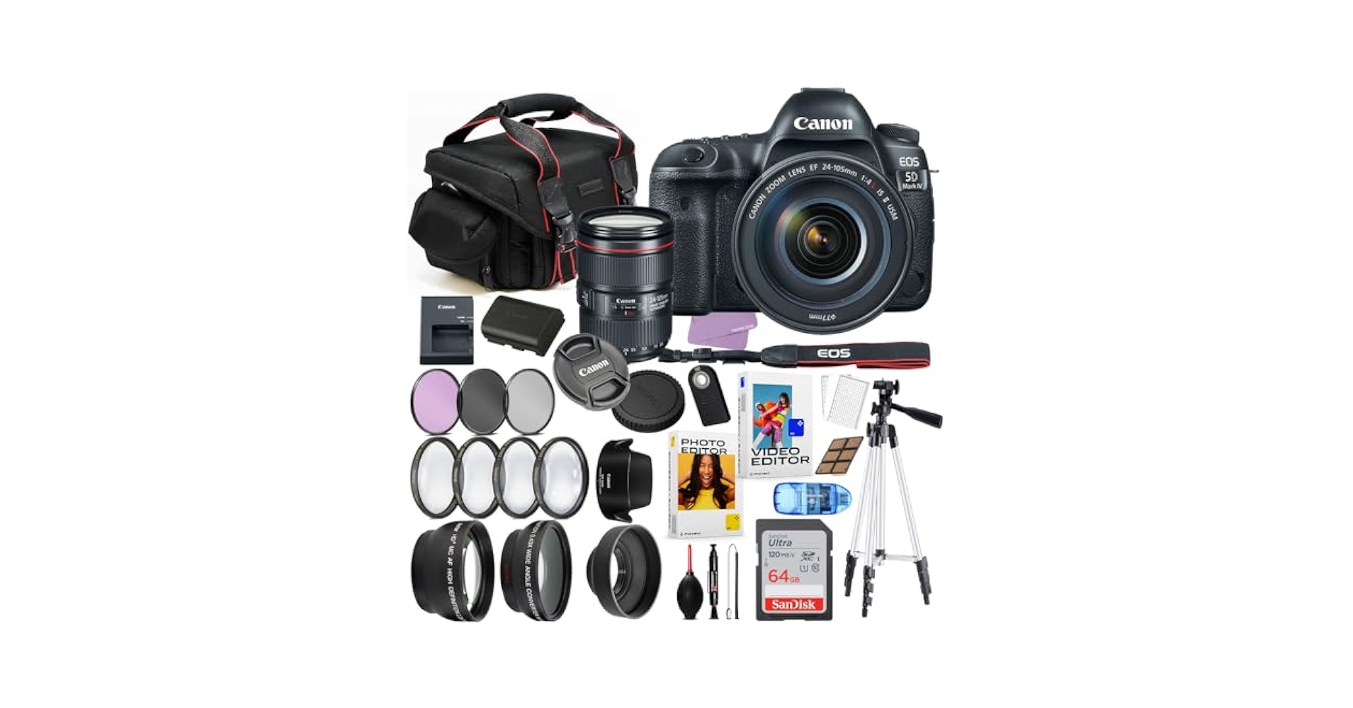 Amazon.com : Canon EOS 5D Mark IV DSLR Camera with 24-105mm