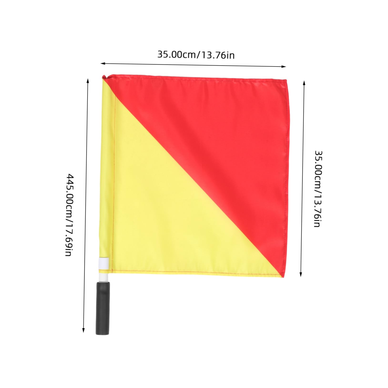 WEKADRIN 2pcs Signal Vibrant Racing Conducting Flags for Safety and Performance Drills Lightweight and Easy to Transport for Training Activities