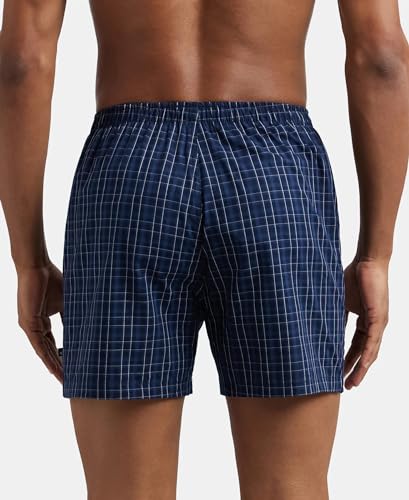 Image of Jockey 8222 Men's Super Combed Mercerized Cotton Woven Printed Inner Boxers with Ultrasoft and Durable Inner Waistband (Pack of 2)