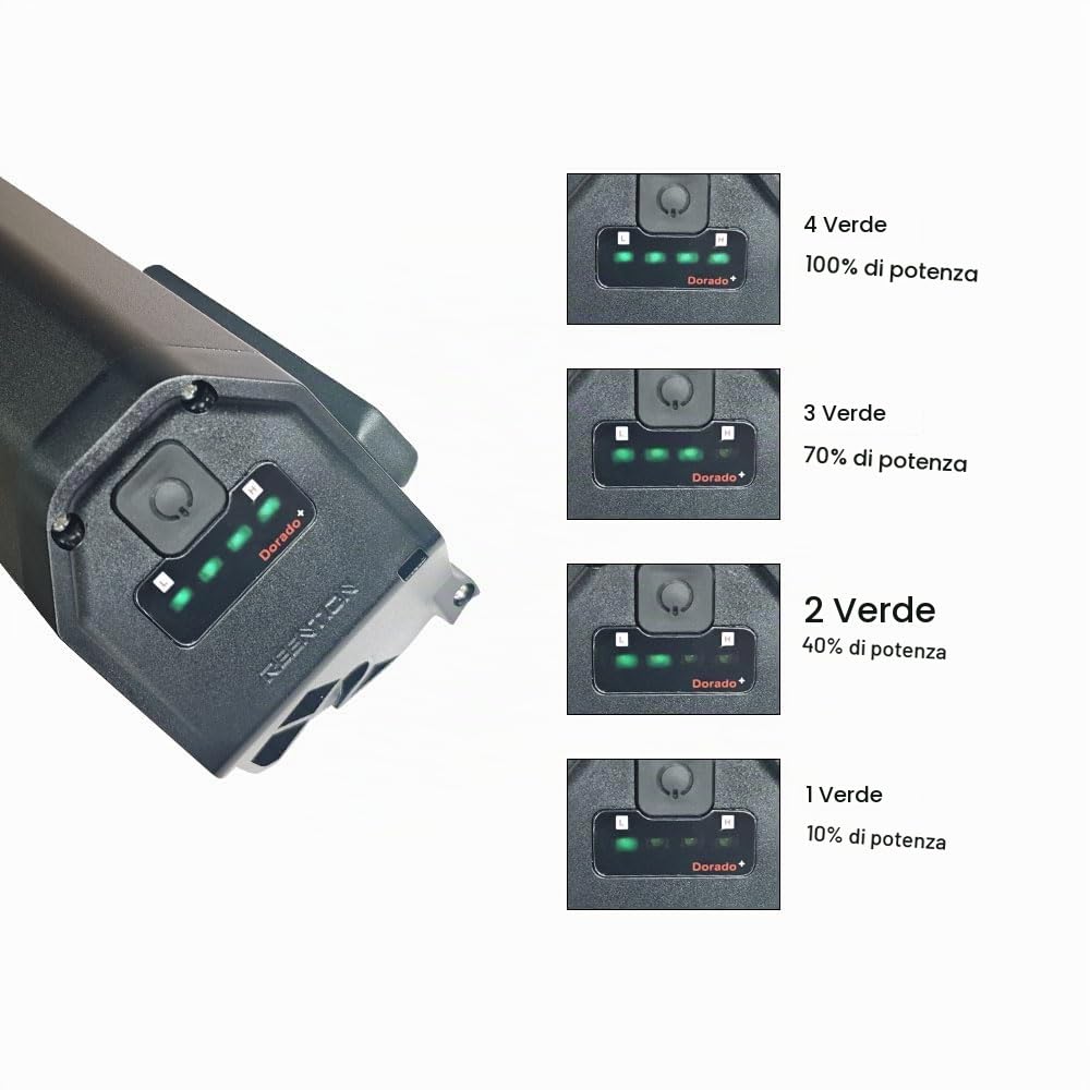 Batteria per bici elettrica Reention Dorado da 48 V 17,5 Ah più versione aggiornata da 25 Ah Adatta per bici elettriche DeHawk NCM Moscow Plus Milano Batteria di ricambio (48V13Ah PLUS)