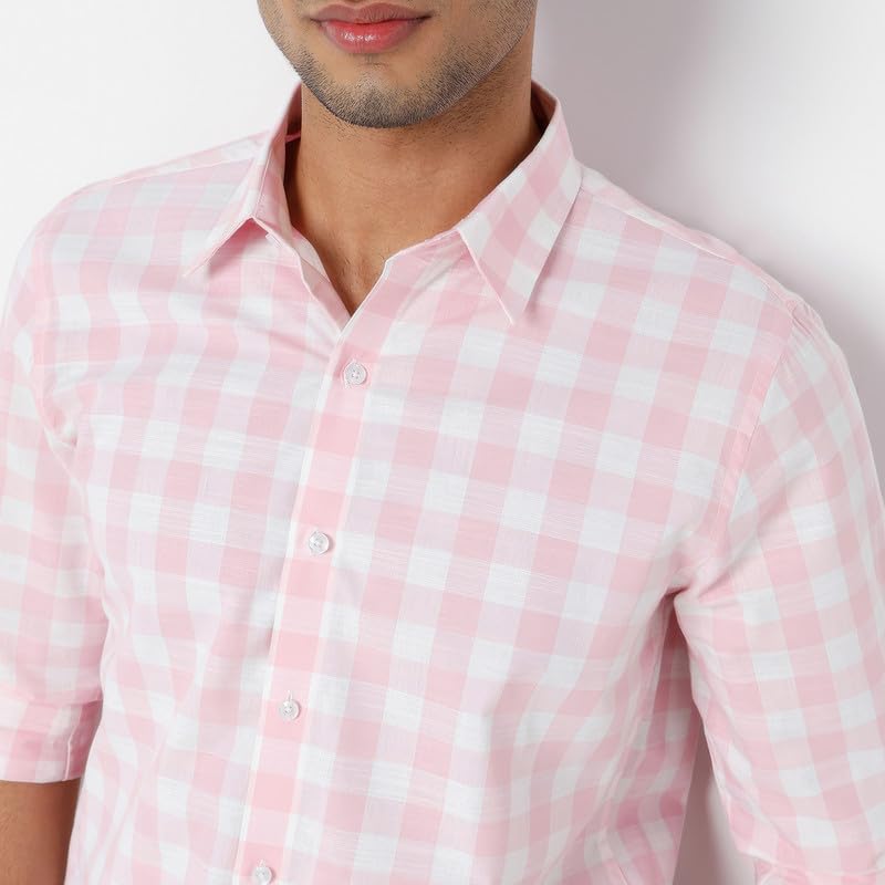 Image of Mens Striped Slim Fit Cotton Casual Shirt | Full Sleeves Mens Shirts | Stylish Shirt for Men