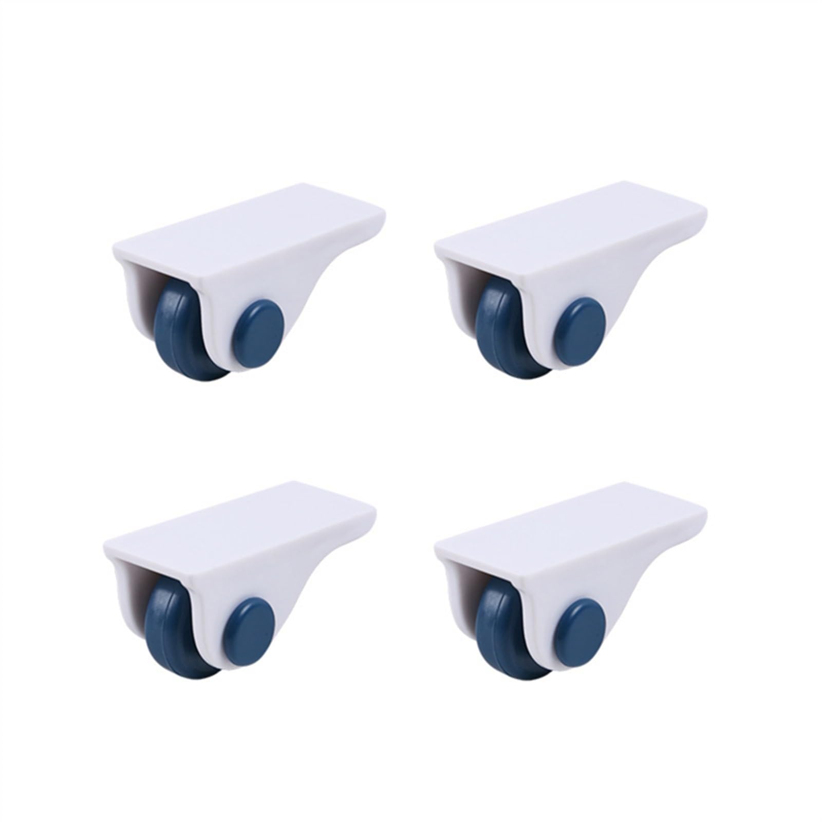 VNVFJKLO caster, Pack of 4 Self Adhesive Swivel Casters for Furniture Cabinet Trash Can Multicolor(Blue)