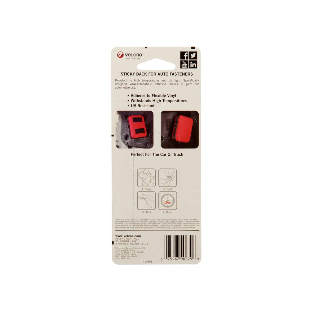 VELCRO Brand Industrial Strength Fasteners Auto, RV, Boat Adhesive