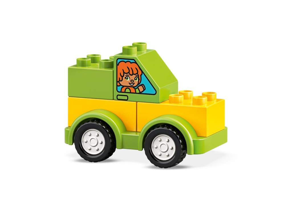 LEGO 10886 DUPLO Meine ersten Fahrzeuge, Bausteine, Spielzeug ab 1,5 Jahre, Motorikspielzeug mit LKW, Hubschrauber und Anderen Fahrzeugen