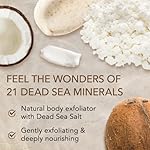 O Naturals Exfoliating Coconut Oil Dead Sea Salt Deep-Cleansing Face & Body Scrub. Anti-Cellulite Tones Helps Oily Skin, Acne, Ingrown Hairs & Dead Skin Remover. Essential Oils, Sweet Almond 18oz - Image 3