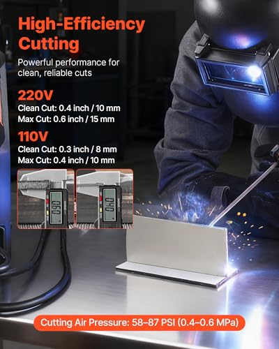 Image of VEVOR 3-in-1 Plasma Cutter Welder Combo - CUT /TIG /MMA, 50A Non-Contact Cutting Machine & 200A TIG Stick Welder, Digital 110 /220V Dual Voltage with 2T /4T /PA /PT Function for Home Repairs Workshops
