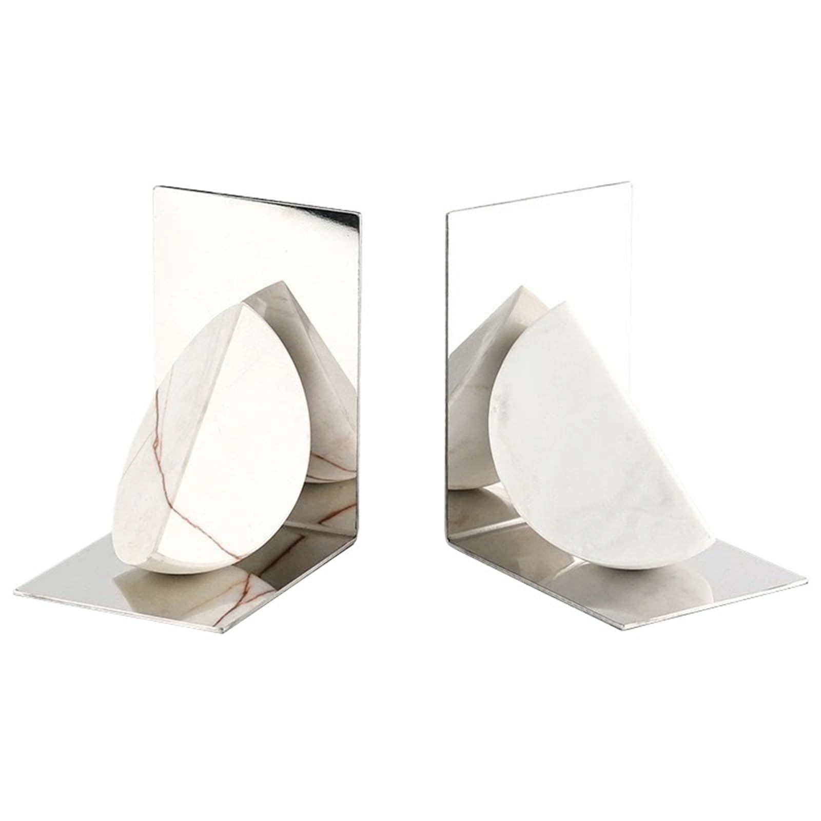 Marble Bookend Marble Bookend Ornament Office Desktop Figurines Bedroom Bookshelf Modern Ornament
