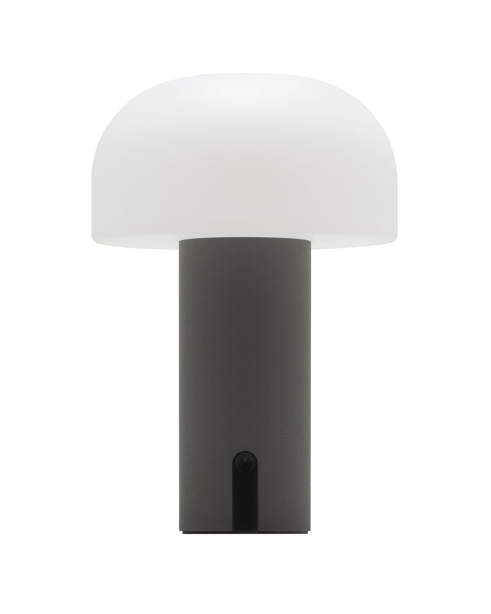 LUUK Studio NUOVO: Lampada ricaricabile a LED per interni ed esterni, portatile e mobile, dimmerabile in continuo tramite touch, batteria ricaricabile USB, grigio opaco