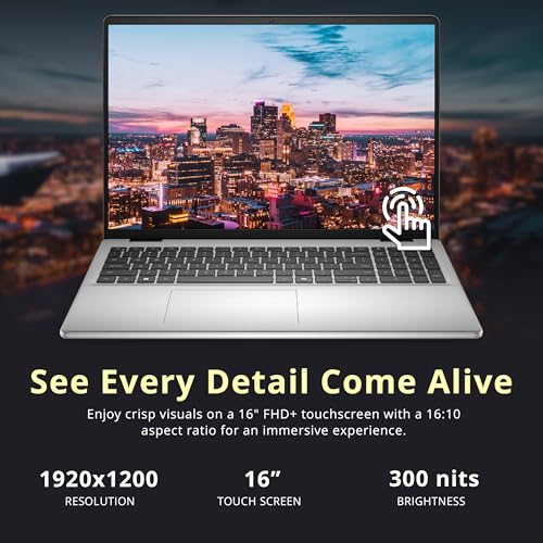 Dell 16" FHD+ Touchscreen Laptop Intel Core 5 120U 16GB RAM miniatura 4