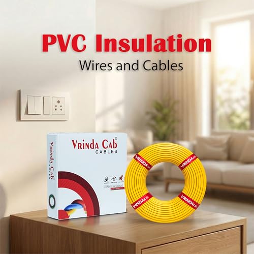 Image of 1MM Yellow CCA Copper Wire - 45 Meter Roll | Premium Multi-Strand Electrical Wire for Domestic & Industrial Applications
