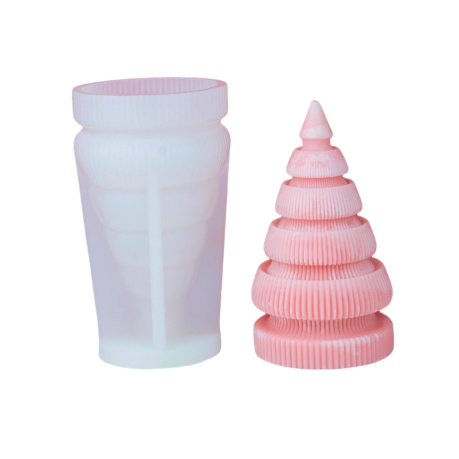 OUXUNDAI Kit para Hacer Velas Molde De Piedra del Difusor De Yeso Artesanal DIY De Silicona De Vela Perfumada De Árbol De Navidad-Árbol De Navidad De Origami Grande 7 SD - 107