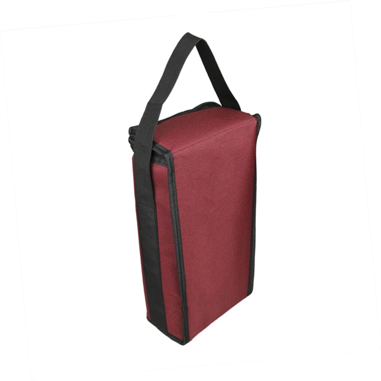 SOLUSTRE à vin pour 2 bouteilles, parfait pour les voyages, le camping et les pique-niques, de voyage avec séparateur et bandoulière pratique, rouge, m