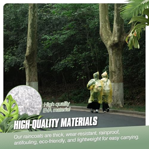 Vivikivi 2 Stück Unisex Regenponcho für Damen Wasserdicht, Wiederverwendbarer Regenschut Regencape mit Ärmel Kapuze Tragbarer Regenmantel für Wandern Reisen Camping Angeln Radfahren (Rosa)