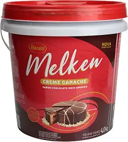 Cobertura Ganache Meio Amargo 4Kg Harald