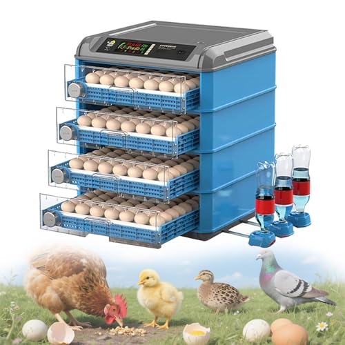Incubateur automatique de 256 oeufs de poule avec mire-oeuf LED et controle de temperature