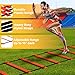Yes4All Agility Ladder Adjustable Speed & Agility Training Equipment for All Ages, Durable Speed Ladder, Multiple Combo Sets Available, Orange,12 Agility Cones, 5 Hurdles, Jump Rope, Running Parachute