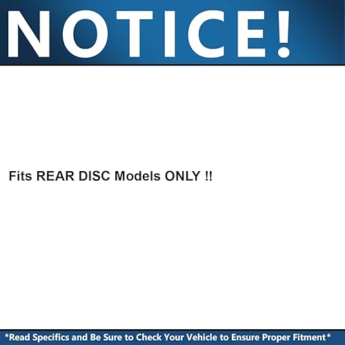 Miniatura 3 de Detroit Axle - Kit de Frenos Traseros para Nissan Altima Maxima Juke Sentra Rotores de Freno de Disco y Pastillas de Frenos Cerámicos Reemplazo :